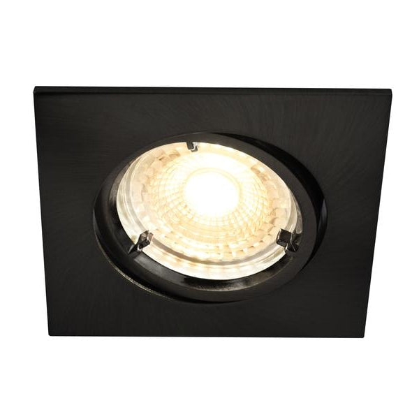 Nordlux Einbauspot Carina Square Schwarz, 3 Stück