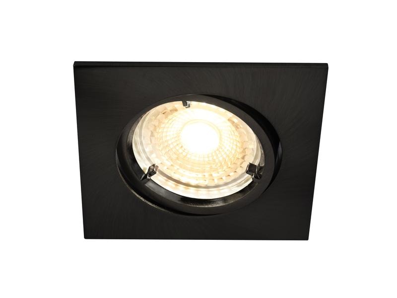 Nordlux Einbauspot Carina Square Schwarz, 3 Stück