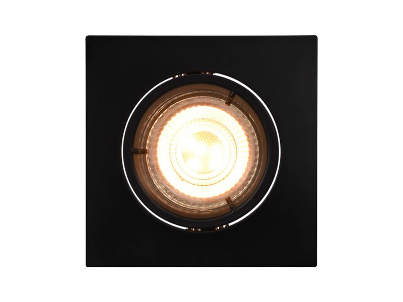 Nordlux Einbauspot Carina Square Schwarz, 3 Stück