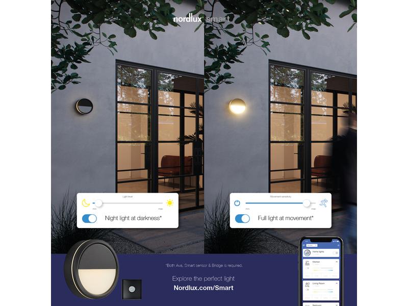 Nordlux Wandleuchte Ava, Grau