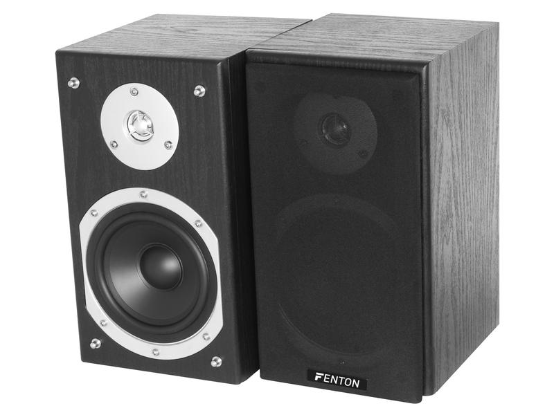 Fenton Regallautsprecher Paar SHFB55B Schwarz
