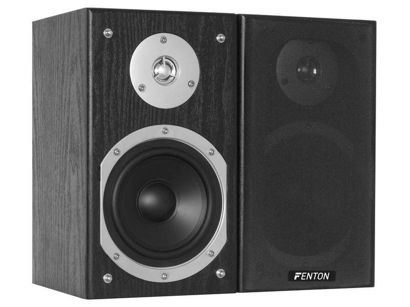 Fenton Regallautsprecher Paar SHFB55B Schwarz