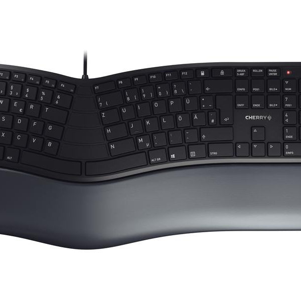 Cherry Tastatur KC 4500 ERGO DE-Layout Schwarz