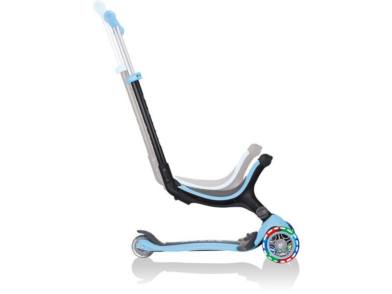 GLOBBER Scooter GO UP Foldable Plus Lights, Pastel Blau