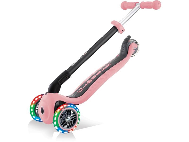 GLOBBER Scooter GO UP Foldable Plus Lights, Pastel Rosa