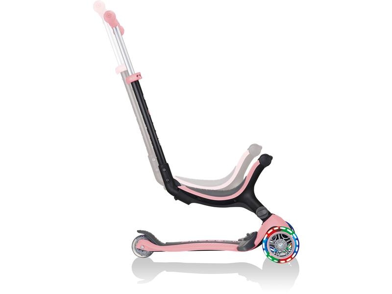 GLOBBER Scooter GO UP Foldable Plus Lights, Pastel Rosa