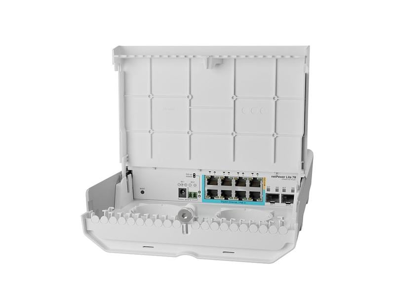 MikroTik GPEN PoE Switch netPower Lite 7R, Outdoor, 10 Port