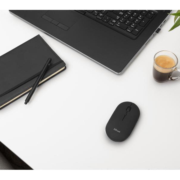 Trust Maus Puck Rechargeable Black