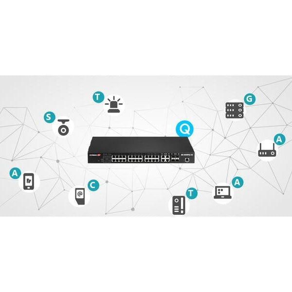 Edimax Pro PoE+ Switch GS-5424PLC V2 28 Port