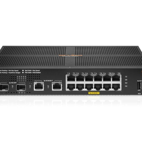 HPE Aruba Networking PoE+ Switch CX 6100 12G PoE+ 14 Port