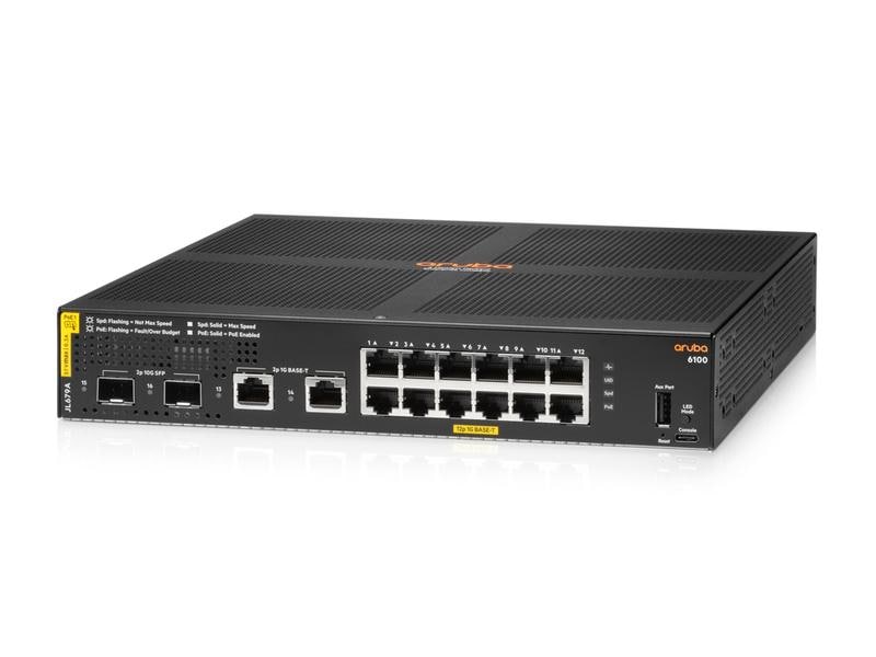 HPE Aruba Networking PoE+ Switch CX 6100 12G PoE+ 14 Port