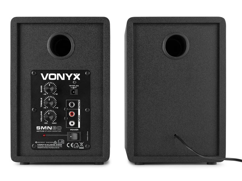 Vonyx Studiomonitore SMN30B Paar Schwarz