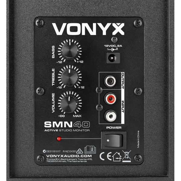 Vonyx Studiomonitore SMN40B Paar Schwarz