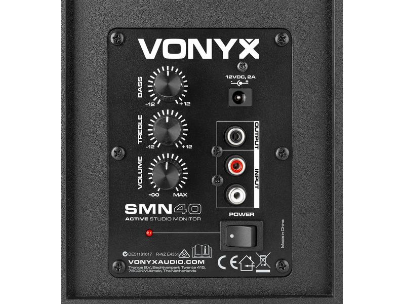 Vonyx Studiomonitore SMN40B Paar Schwarz