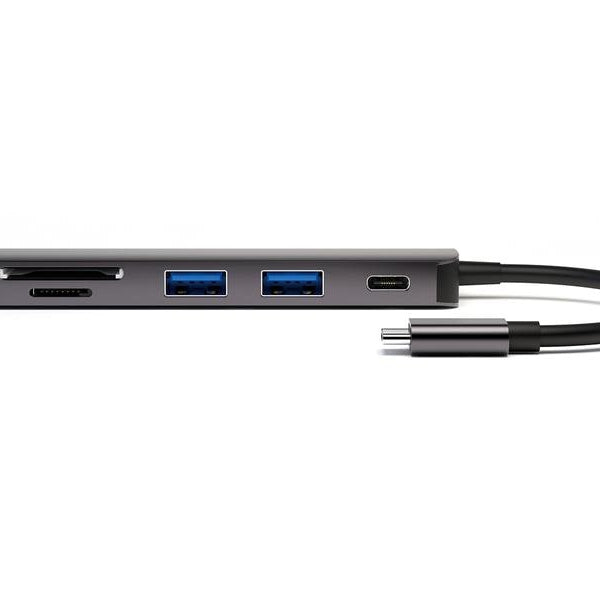 4smarts Dockingstation 6in1 Hub USB-C – HDMI/USB-A/SD/PD