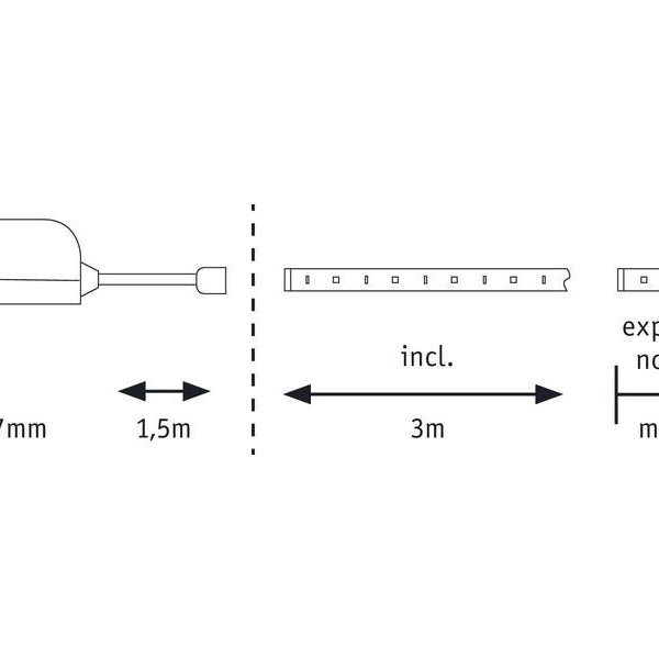 Paulmann LED-Stripe MaxLED 250 6500 K, 3 m Basisset