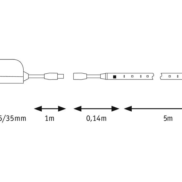 Paulmann LED-Stripe SimpLED Motion RGB, 5 m Set