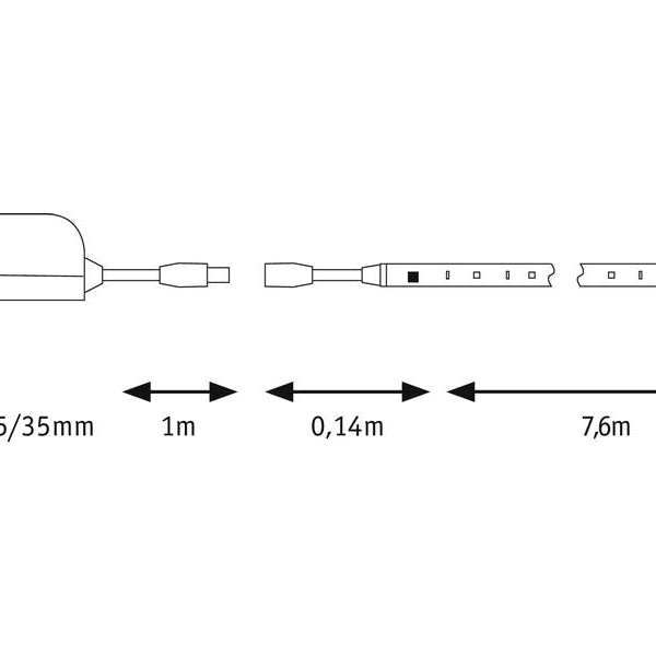 Paulmann LED-Stripe SimpLED Motion RGB, 7.5 m Set