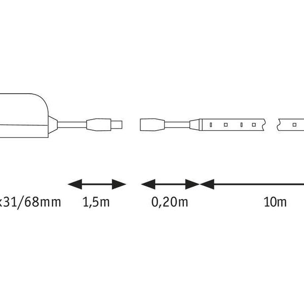 Paulmann LED-Stripe SimpLED 6500 K, 10 m Rolle
