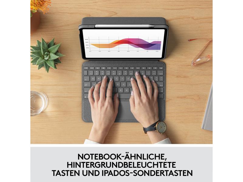 Logitech Tablet Tastatur Cover Folio Touch iPad Air (4. & 5. Gen)