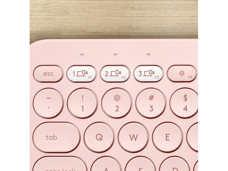 Logitech Bluetooth-Tastatur K380 for Mac Multi-Device Rosa