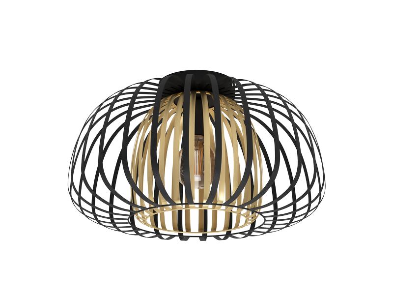 EGLO Leuchten Deckenleuchte ENCINITOS 1x E27 Schwarz/Gold