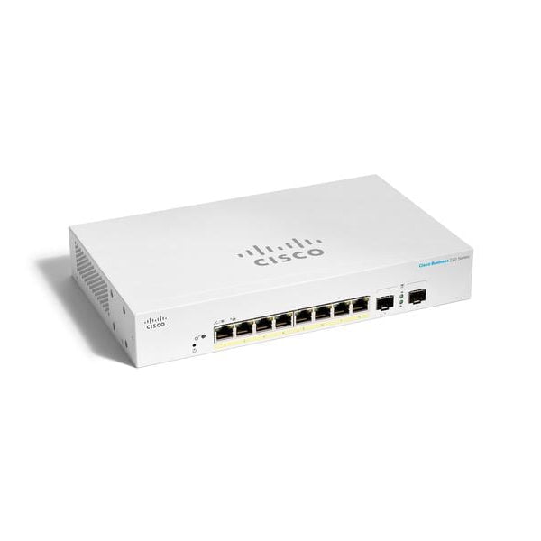 Cisco PoE+ Switch CBS220-8P-E-2G 10 Port