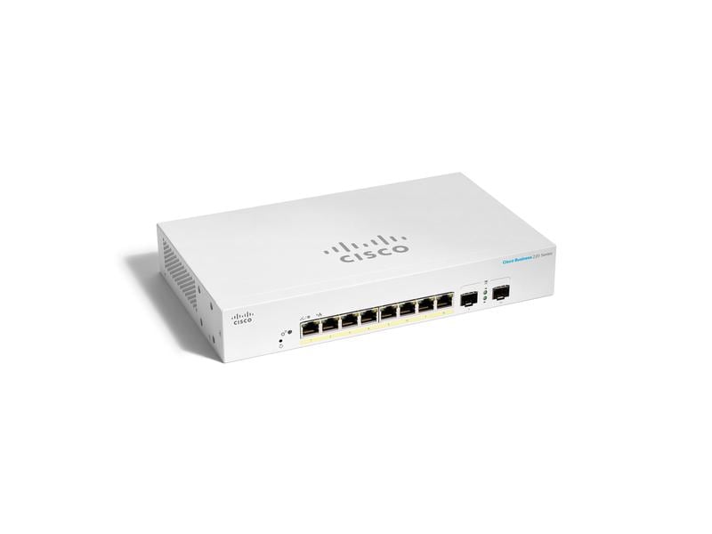 Cisco PoE+ Switch CBS220-8P-E-2G 10 Port