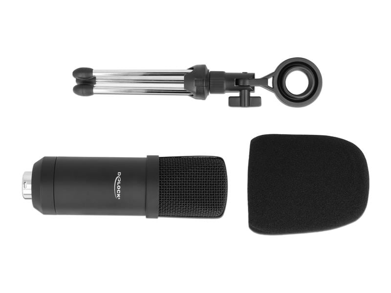 Delock Mikrofon für Podcasting mit XLR Anschluss/3.5mm Klinke