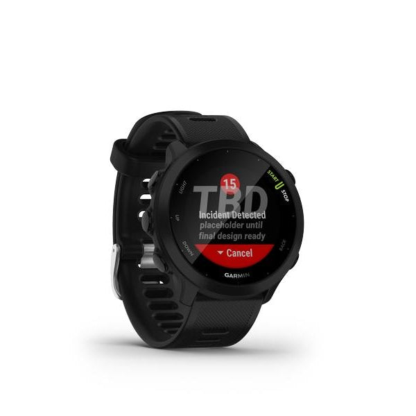GARMIN Sportuhr Forerunner 55 Schwarz/Schwarz
