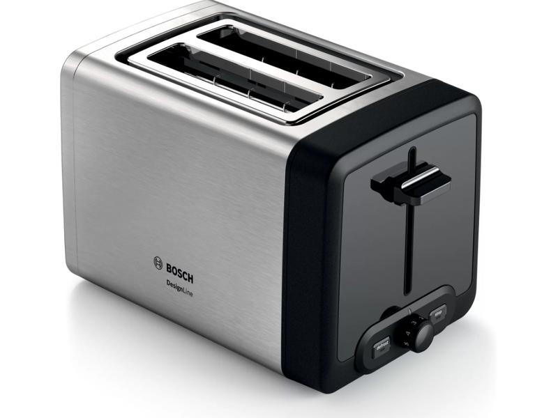 Bosch Toaster DesignLine Schwarz/Silber