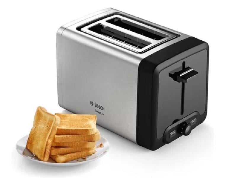 Bosch Toaster DesignLine Schwarz/Silber