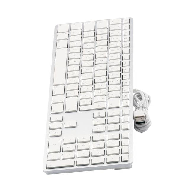 LMP Tastatur KB-1243 Weiss, DE-Layout mit Ziffernblock