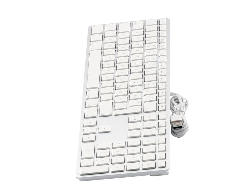 LMP Tastatur KB-1243 Weiss, DE-Layout mit Ziffernblock