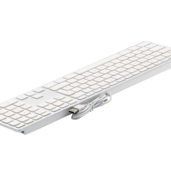 LMP Tastatur KB-1243 Weiss, DE-Layout mit Ziffernblock