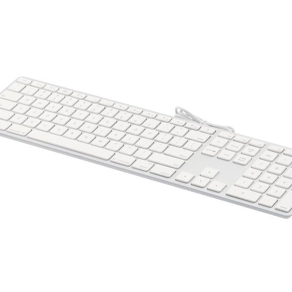 LMP Tastatur KB-1243 Weiss, US-Layout mit Ziffernblock