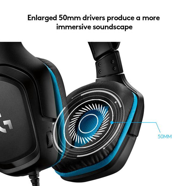 Logitech Headset G432 7.1 Surround Schwarz
