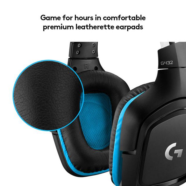 Logitech Headset G432 7.1 Surround Schwarz