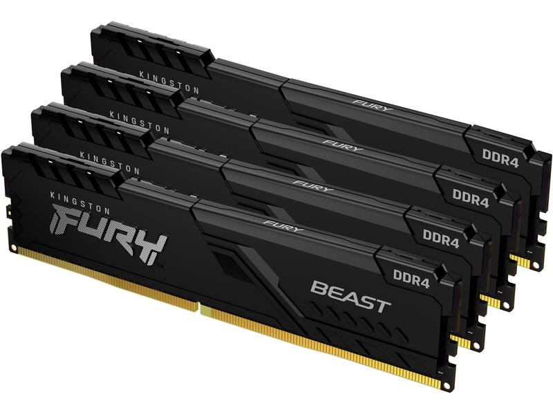Kingston Fury Beast, DDR4, 128GB (4 x 32GB), 3200MHz - schwarz