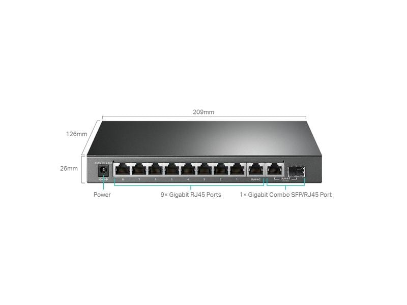 TP-Link PoE+ Switch TL-SG1210MP 9 Port