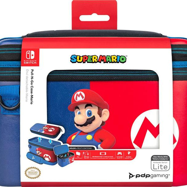 PDP Schutzetui Pull N Go Case Mario Edition