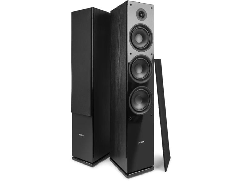 Fenton Standlautsprecher Paar SHF80B Schwarz