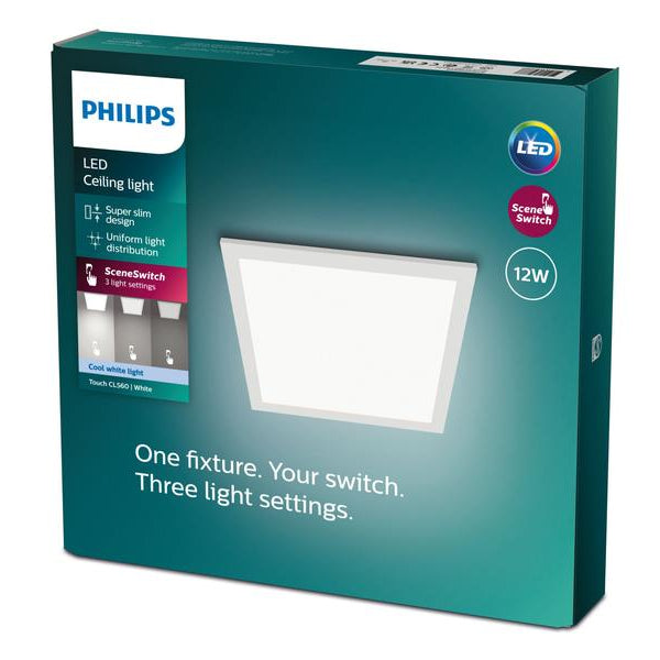 Philips Deckenleuchte Touch SceneSwitch 12 W, 4000 K, Weiss