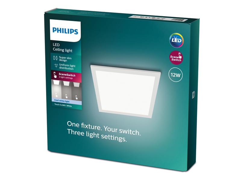 Philips Deckenleuchte Touch SceneSwitch 12 W, 4000 K, Weiss