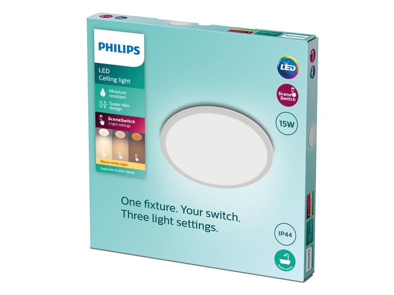 Philips Deckenleuchte LED SceneSwitch CL550 IP44 1300 lm 2700K