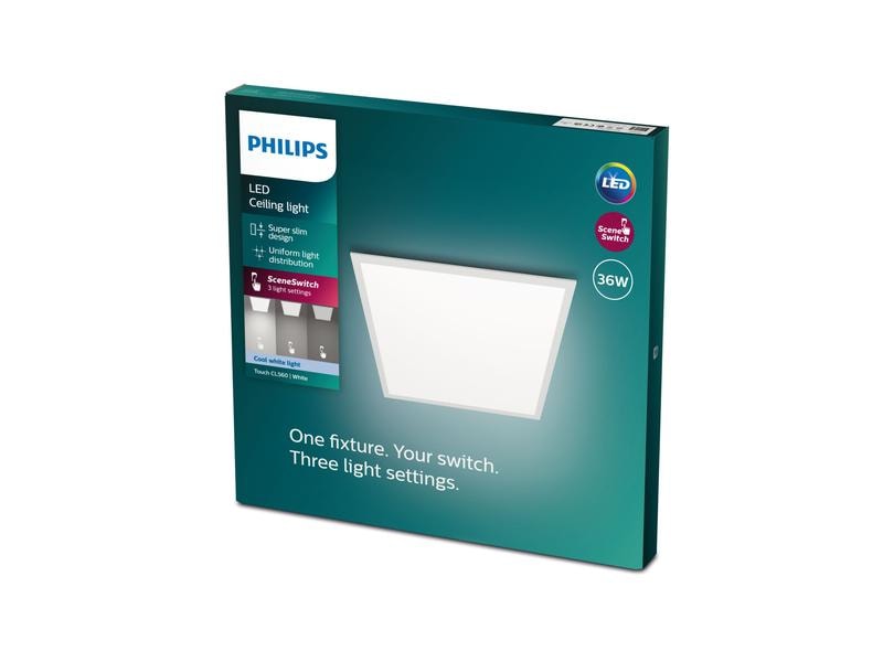 Philips Deckenleuchte Touch SceneSwitch 36 W, 4000 K, Weiss