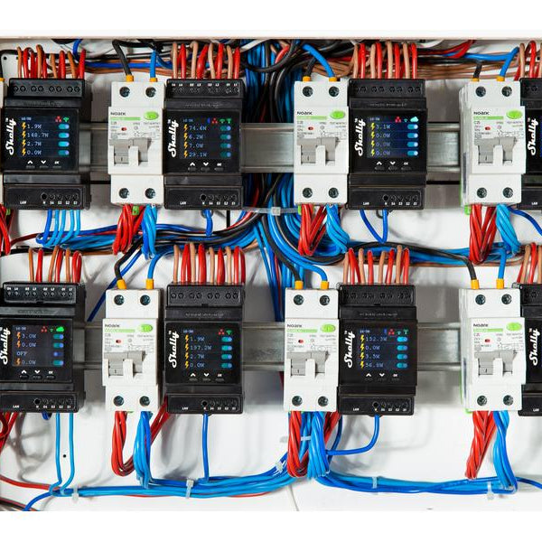 Shelly Pro 4PM LAN und WiFi-DIN-Rail Switch