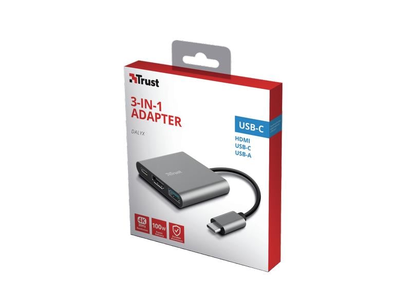 Trust Dockingstation Dalyx 3-in-1 USB-C