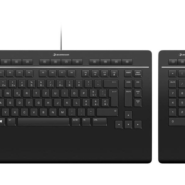 3Dconnexion Tastatur Keyboard Pro mit Numpad