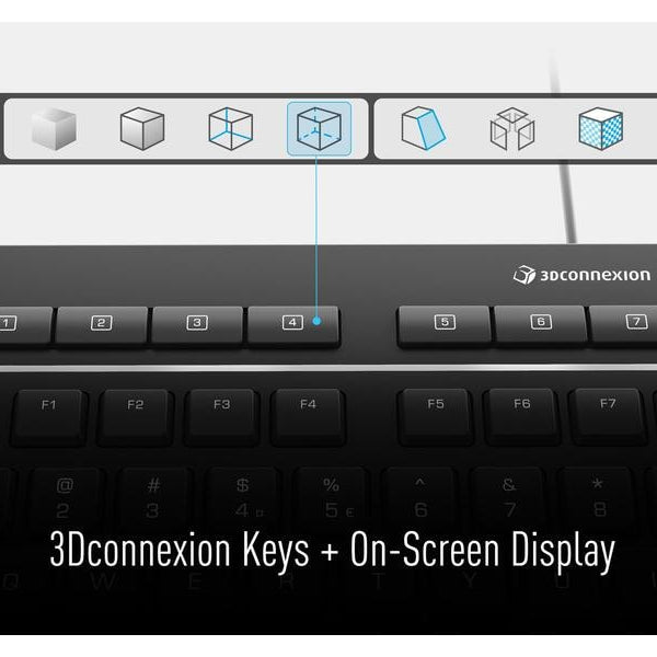 3Dconnexion Tastatur Keyboard Pro mit Numpad